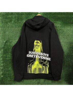 G59 Records x The Suicideboys Wheres Your God Hoodie Hoodie Size 2XL